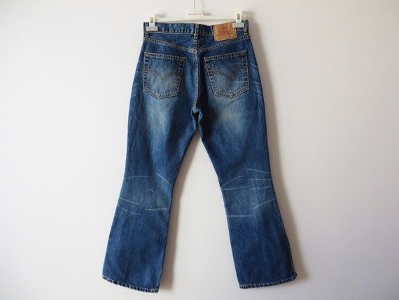 90s Blue Levis Jeans Boot Cut Denim Pants 525 Lev… - image 3