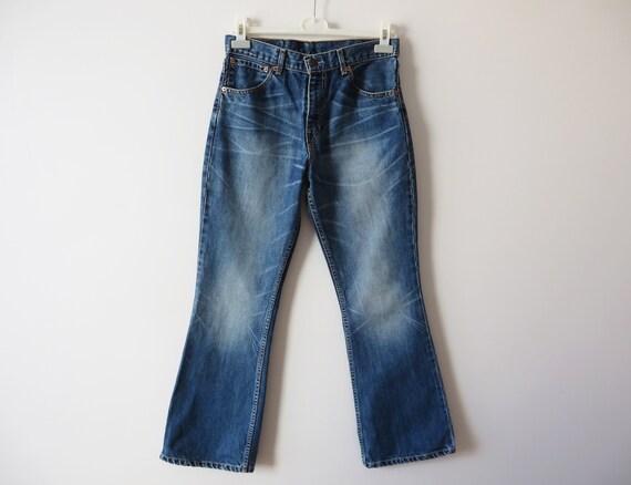 90s Blue Levis Jeans Boot Cut Denim Pants 525 Lev… - image 1