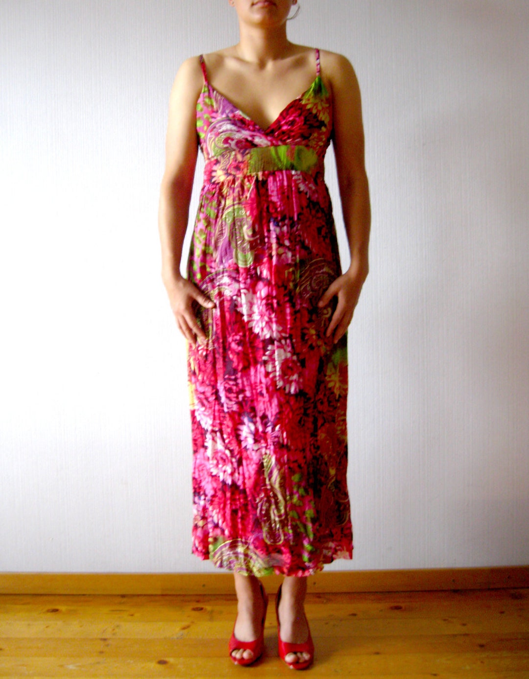 Amarisse | Strapless Floral Summer Maxi Dress