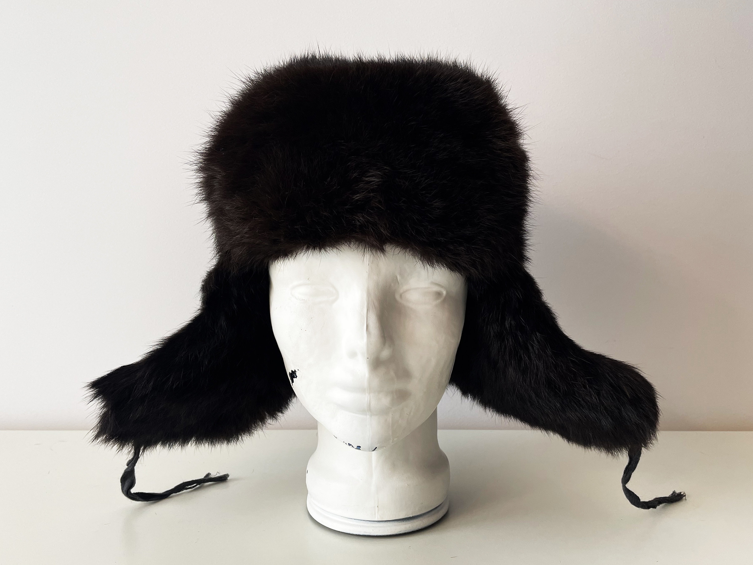 Babushka fur hat sale