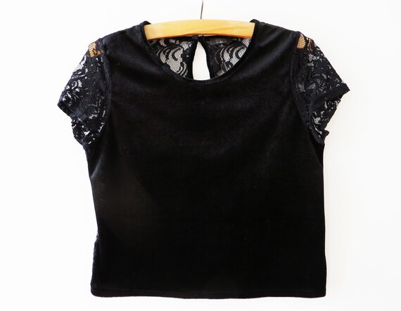 black lace top size 22