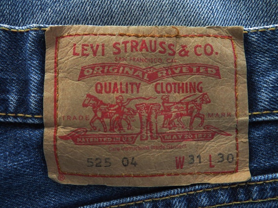 90s Blue Levis Jeans Boot Cut Denim Pants 525 Lev… - image 4