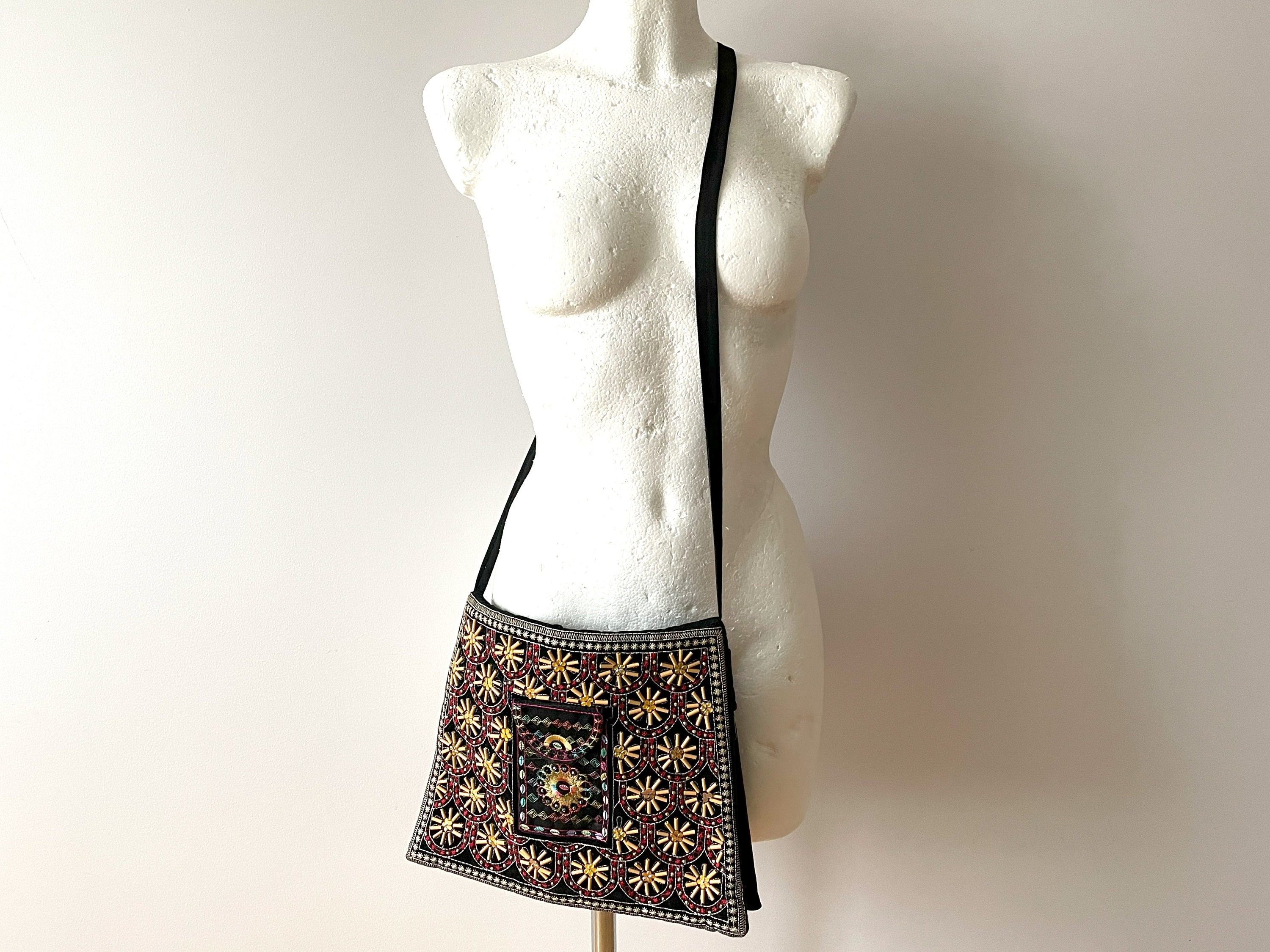 Embroidery Mirror Work Indian Vintage Shoulder Bag Boho