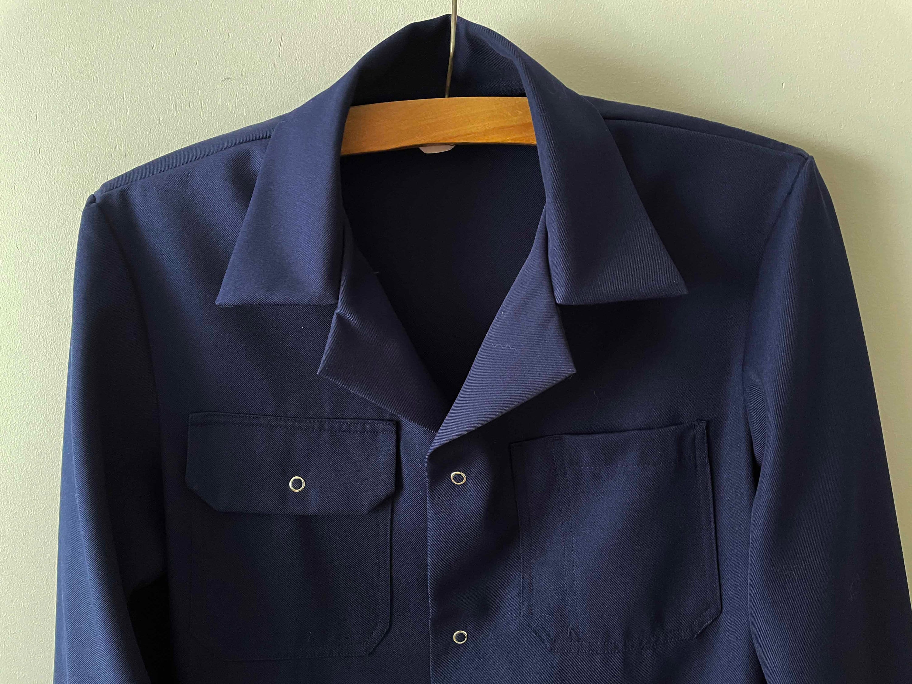 Workers jacket Navy blue work jacket men workwear work | Etsy