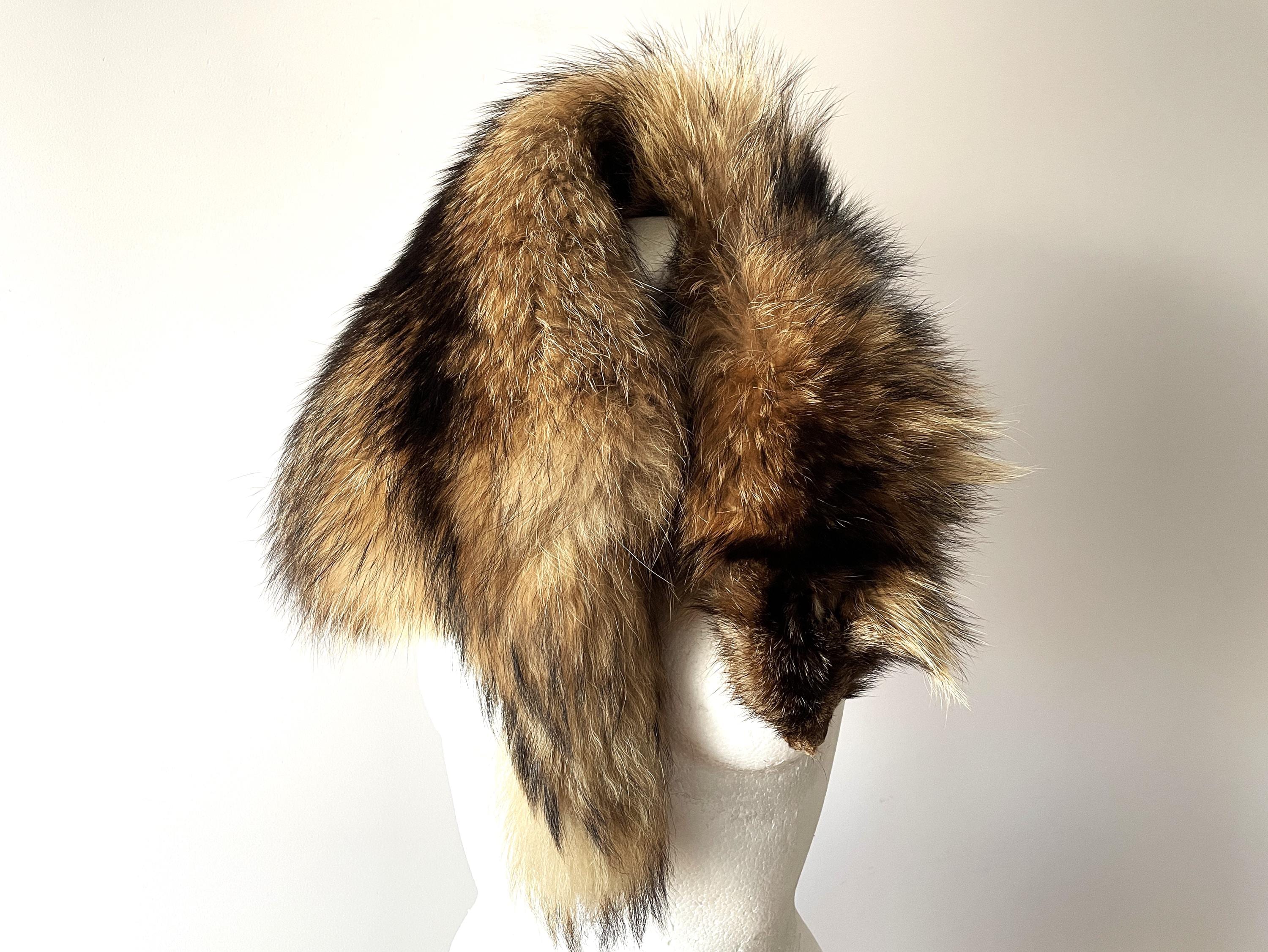 Fox Fur Scarf, Genuine Fox Pelt, Genuine Fur Neck Warmer, Women's