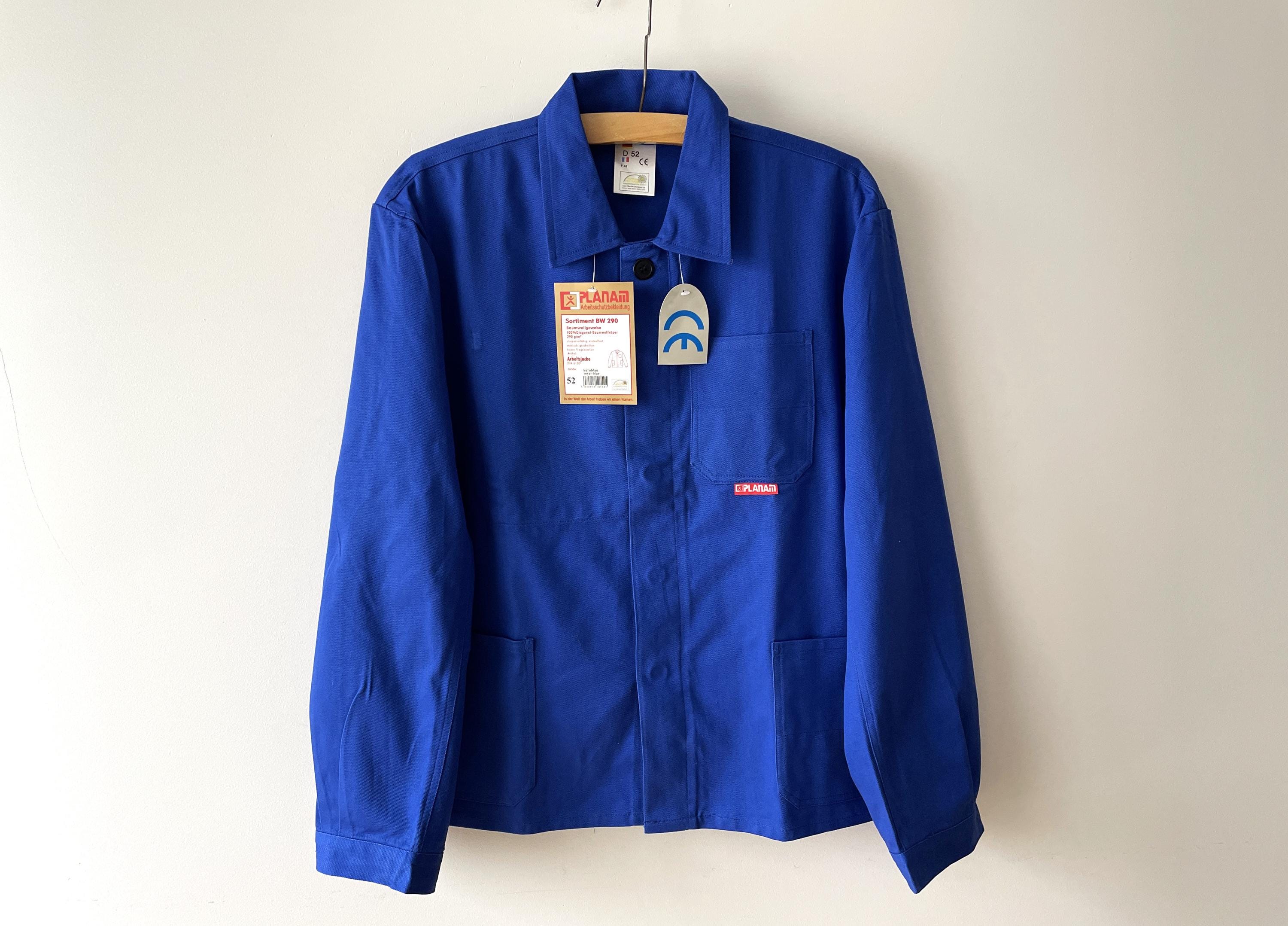 NOS Royal Blue Cotton Work Jacket: Vintage Chore Coat, Size 52 - Main Image