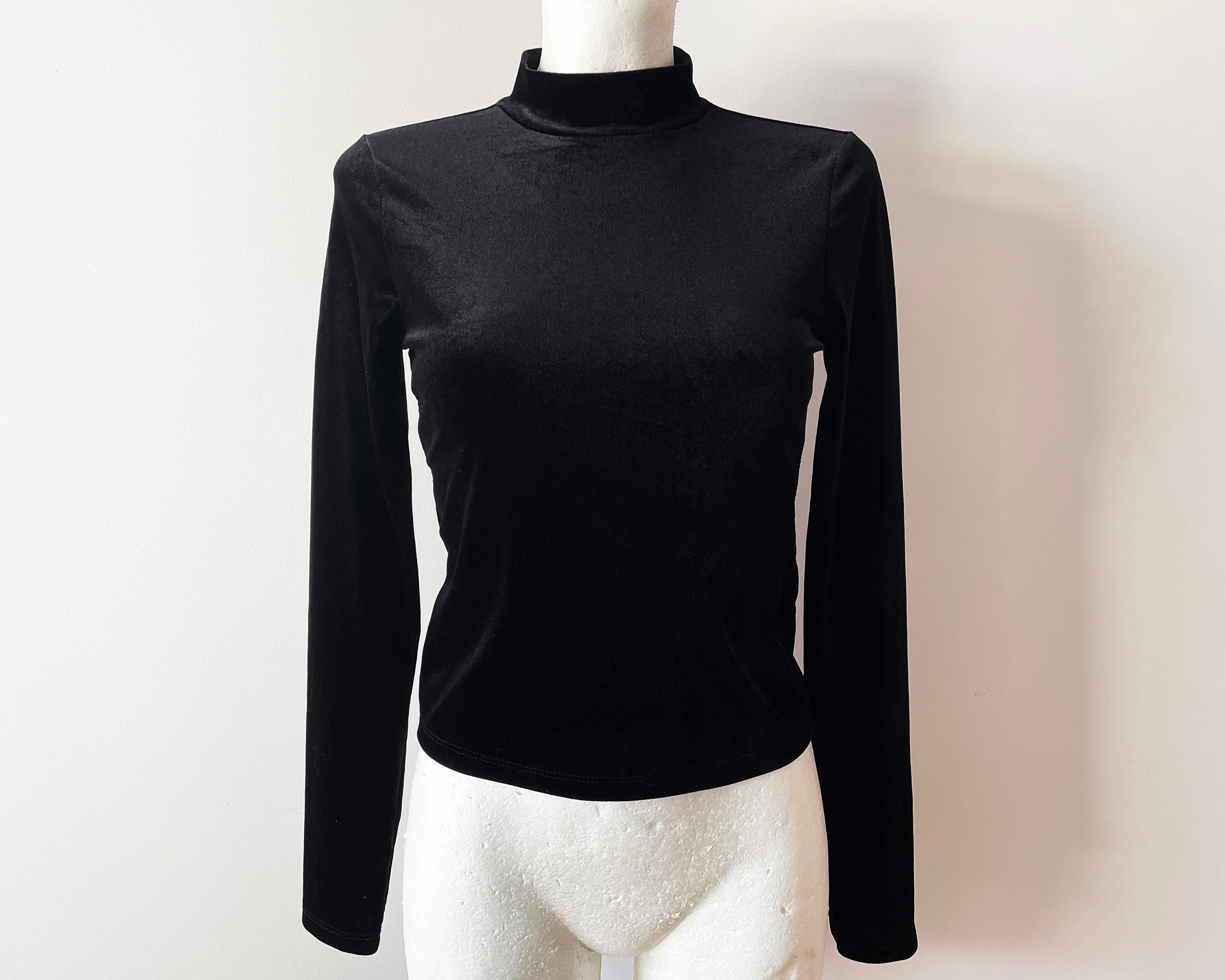 Black Velvet Sweater Etsy Canada