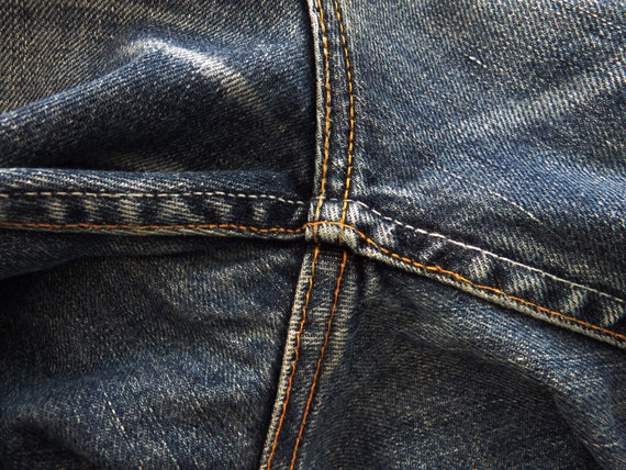 90s Blue Levis Jeans Boot Cut Denim Pants 525 Lev… - image 6