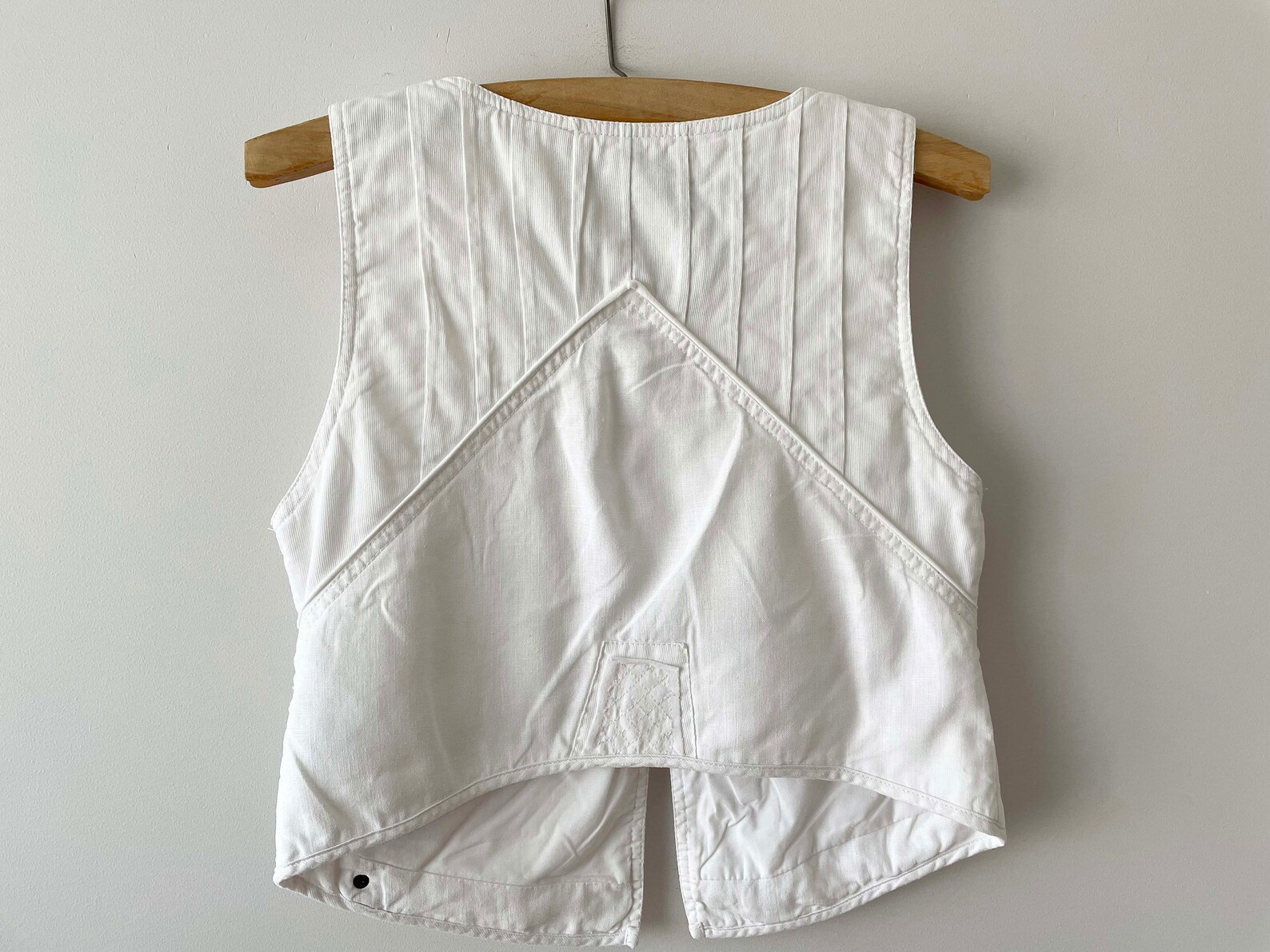 White linen women vest fitted waistcoat sleeveless summer Etsy