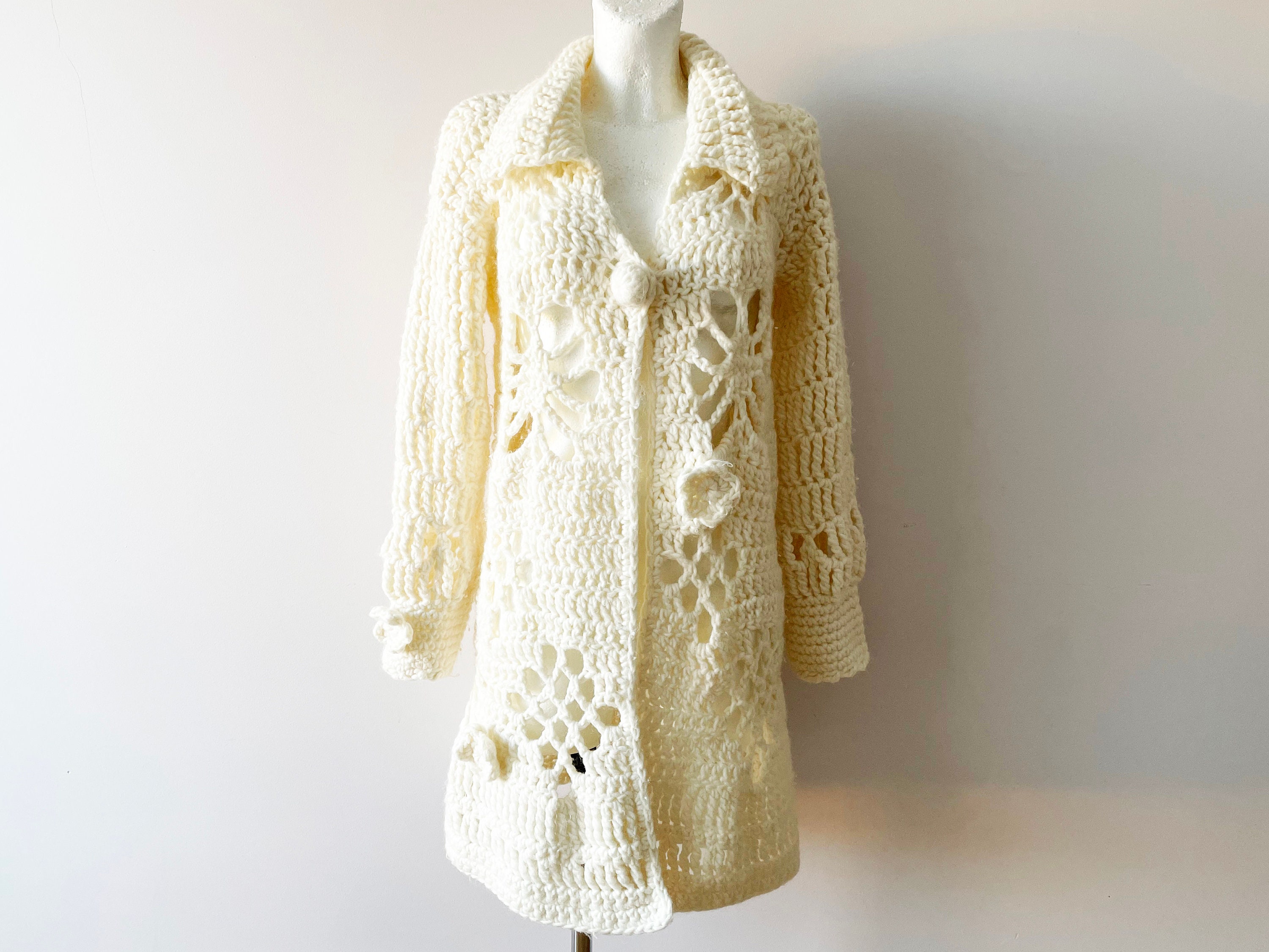 Ivory Lace Cardigan - Etsy