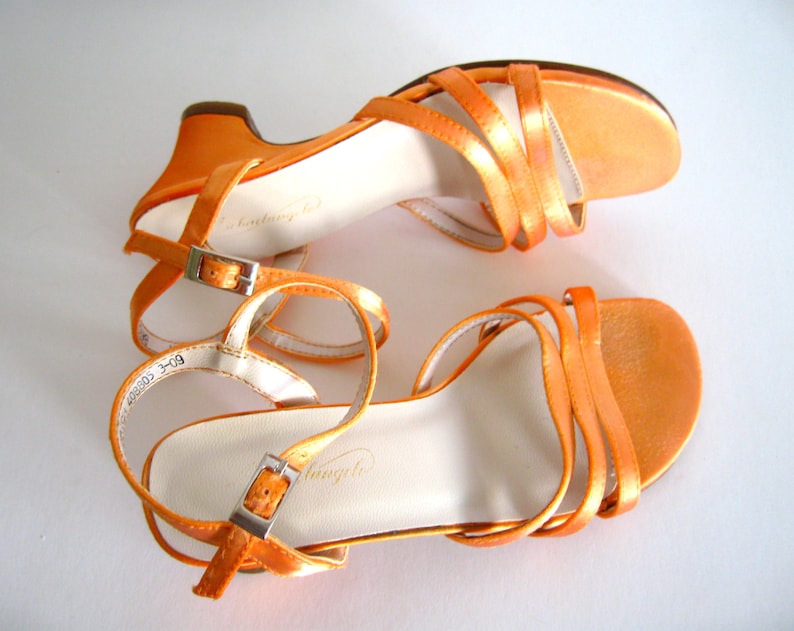 satin strap sandals