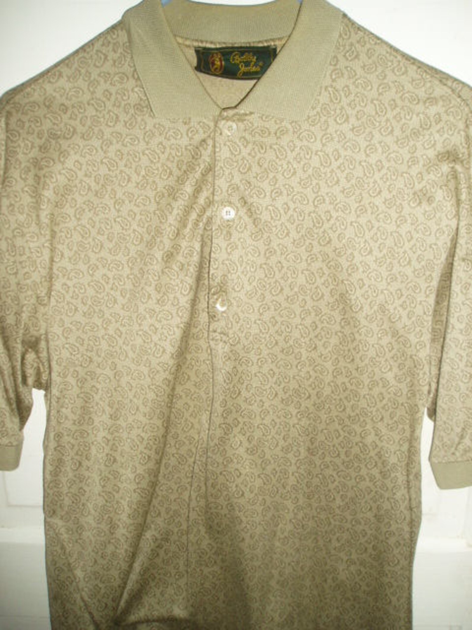 Golf Polo Shirt BOBBY JONES Italy Brown Beige Knit Sz Small | Etsy