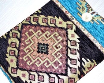 Kilim iPad Mini Cover, Kindle FIre HD 7" Case or 8" Custom Sleeve , ipad mini case, ipad mini sleeve cover, Anatolina kilim