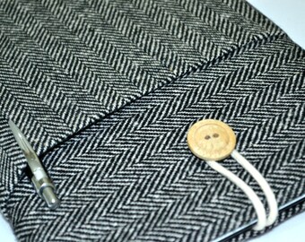 HERRINGBONE- iPad Mini 3 Cover, Nexus 7 Case, Kindle, iPad Mini 4 Case - Apple iPad Mini Cover Case or Custom Size ipad Mini