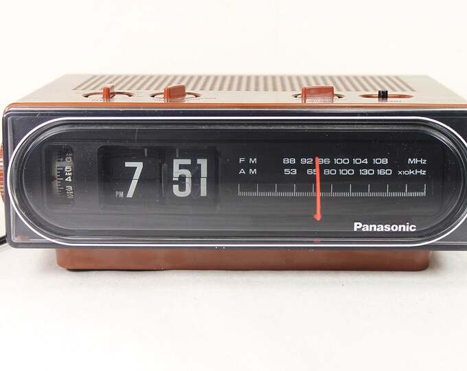 Vintage Panasonic Flip Dial Alarm Clock Radio Model RC6015 Etsy