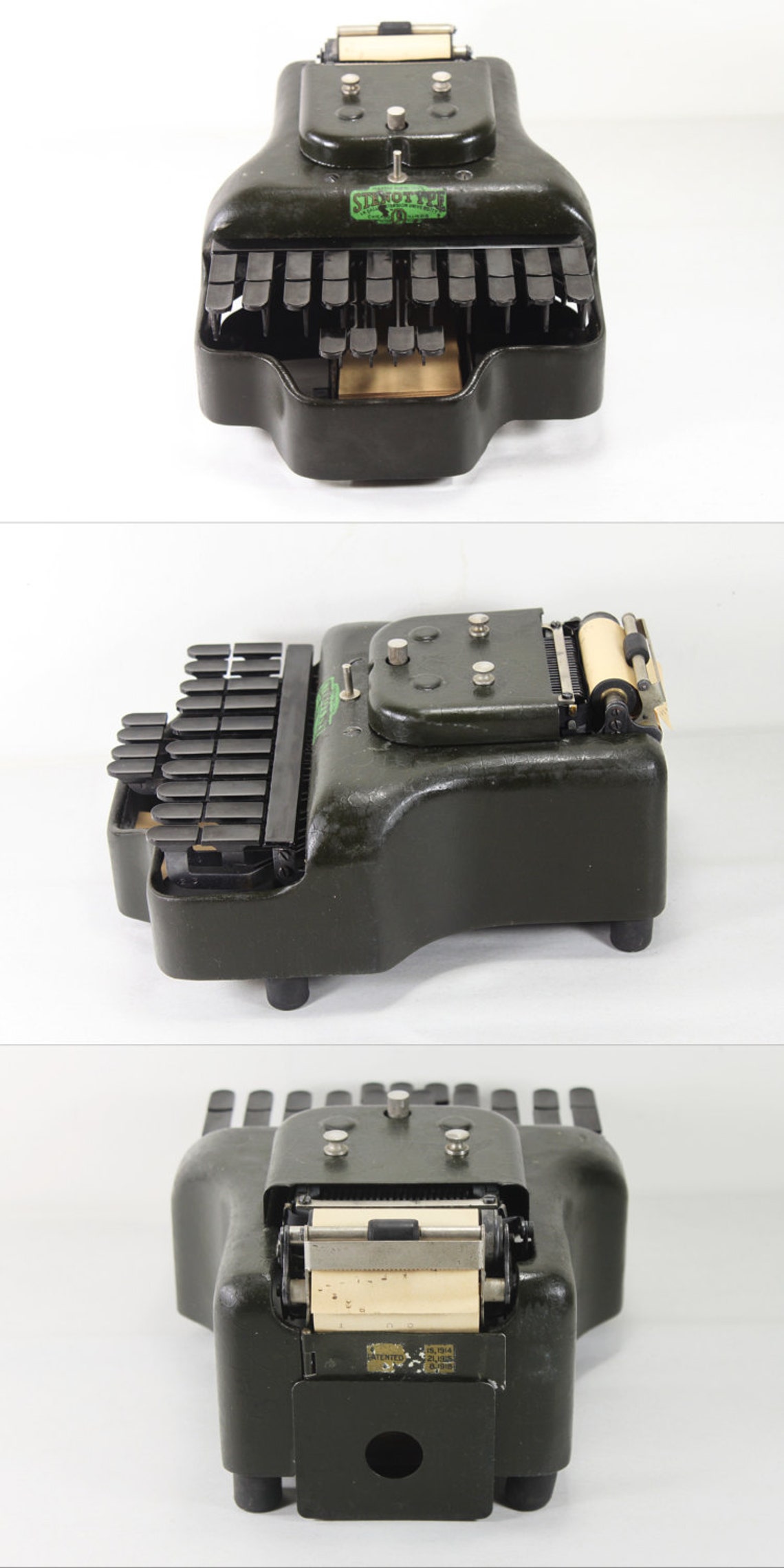 Vintage Antique Stenograph Machine Stenotype Master Model Four Etsy