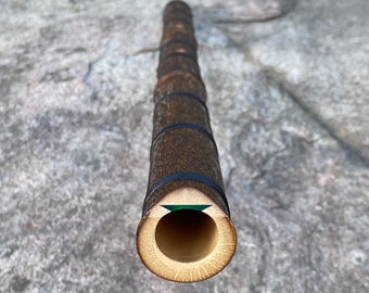 2.1 ‘B' Shakuhachi Flute ~ Meditation model, Bindings *end-blown flute,Japanese Flute,instrument,Zen bamboo flute,yoga,meditation tools