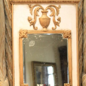 Smaller Trumeau Mirror with Distressed Glass Mirror