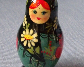 Russian Handpainted Wooden Doll