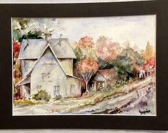 Watercolor Original  Home   SOLD  Print Available