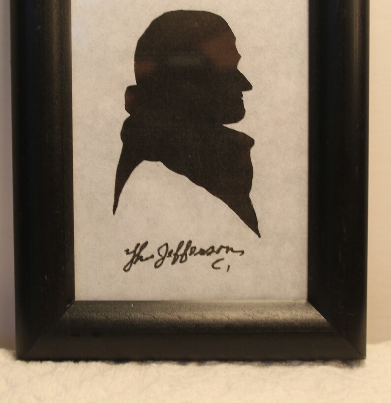 Thomas Jefferson Silhouette Cut Onlay - Etsy