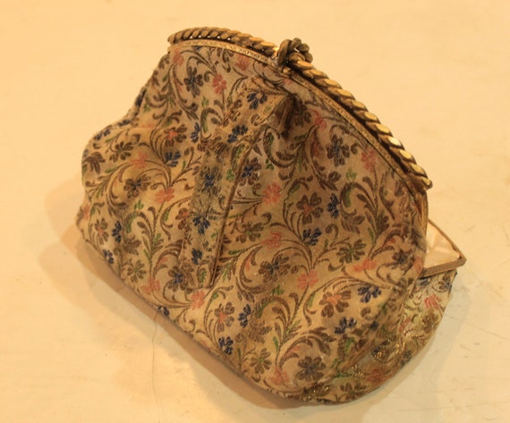 Brocade Tapestry Evening Bag from the 30's - image 6