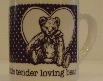 Bear Coffee Mug in Black and White