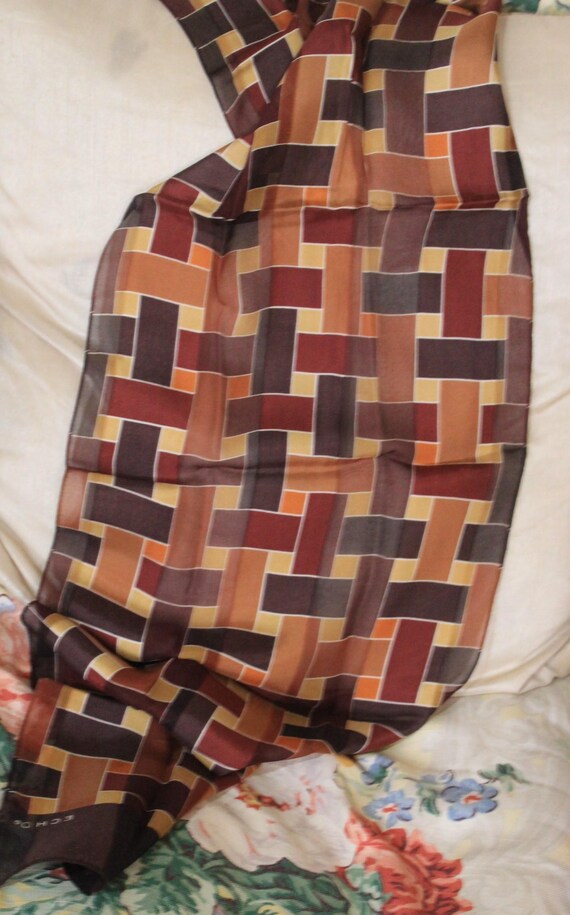 Scarf in Basketweave Pattern designed by Echo. - image 5