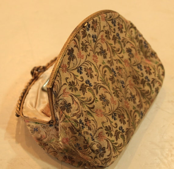 Brocade Tapestry Evening Bag from the 30's - image 1