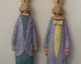 Mr. and Mrs. Rabbit for Easter