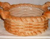 Ceramic Basket Vase Flower Pot