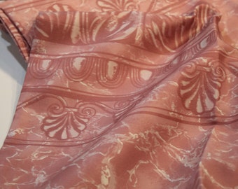 Curtain in Pink Polyester Shell Motif