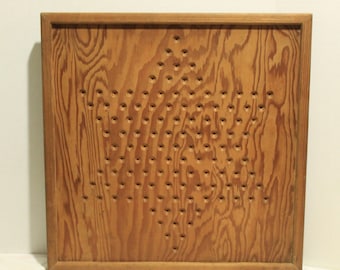 Home Crafted Chinese Checker Board -Wood 1938