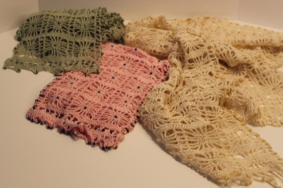 Crochet Scarves Beaded - image 6