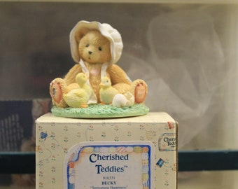 Cherished Teddies- Becky-Springtime Happiness with chicks