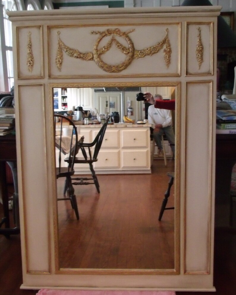 Trumeau Mirror Swags and Wreath Etsy