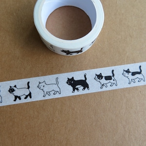 Cat Washi Tape - Black Cat