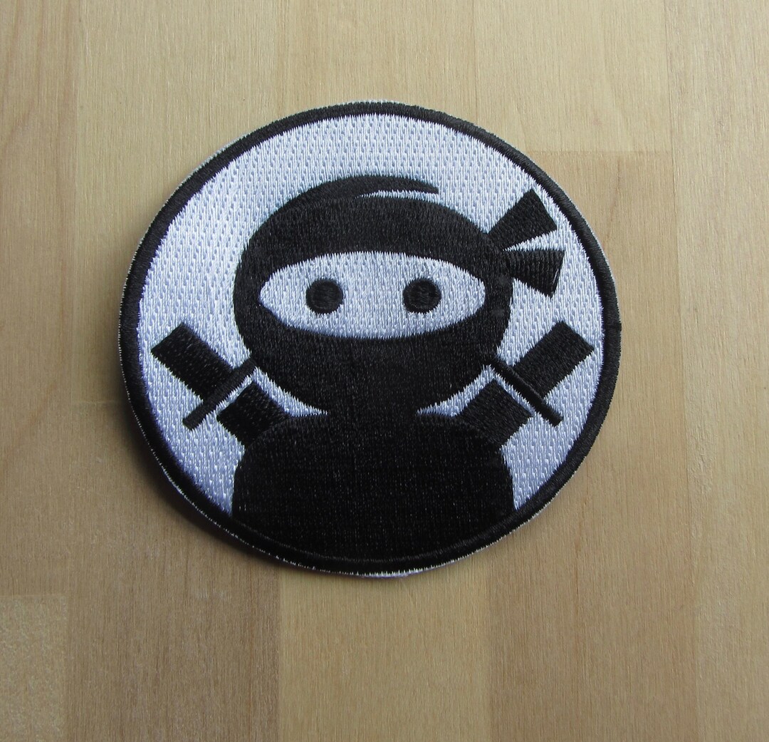 Ninja Iron on Patch Embroidered Applique Ninja Patch Martial Etsy