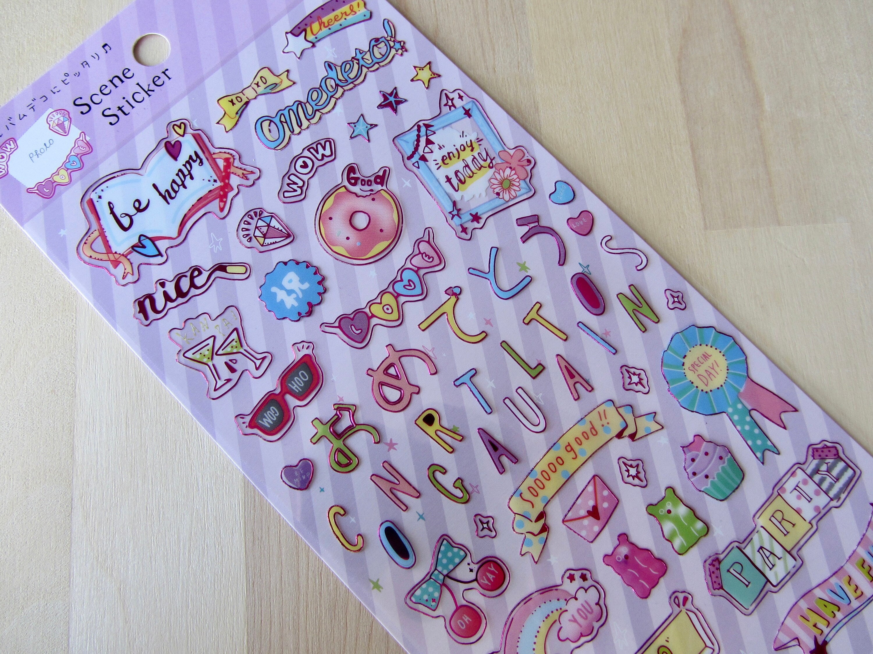 Congrats Sticker Chart Congratulations Sticker Sheet, Award Stickers, Party Planner Stickers ...