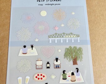 Stickers pour parc d'activités de plein air, Suatelier n° 1193, pique-nique de minuit