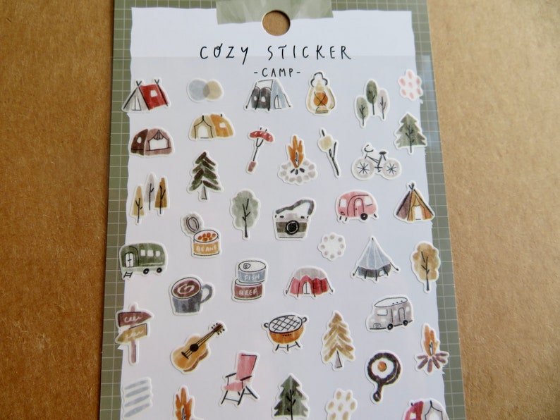 Mind Wave Tiny Camping Stickers, Mini Outdoor Camp Activity Planner ...