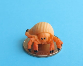 Miniature Hermit Crab - Mini OceanTerrarium Supplies - Teeny Tiny Sea Creatures Soap Making Diorama Supplies - Crab Theme Gift