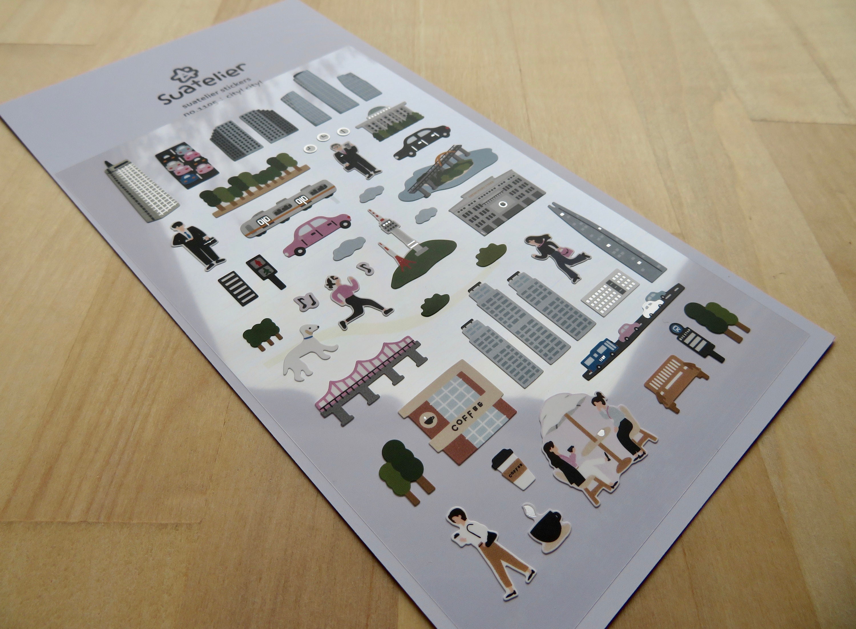 City Sticker Examples City Theme Stickers, Urban Travel Doodle Stickers, Every Day City ...