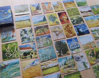 Van Gogh Art Stickers, Classic Art Journal Planner Scrapbooking Stickers, Van Gogh Art Lover Gift Stationery