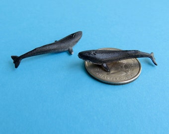 Miniature Humpback Whale Sea Animals, Mini Ocean Terrarium Supplies, Micro Tiny Sea Creatures Soap Making Diorama Supplies, Whale Lover Gift