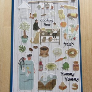 Kitchen Cooking Stickers, Home Every Day Doodle Stickers, Tea Coffee Food Planner Scrapbooking Stickers, Foodie Stickers, Gift for Cook image 5