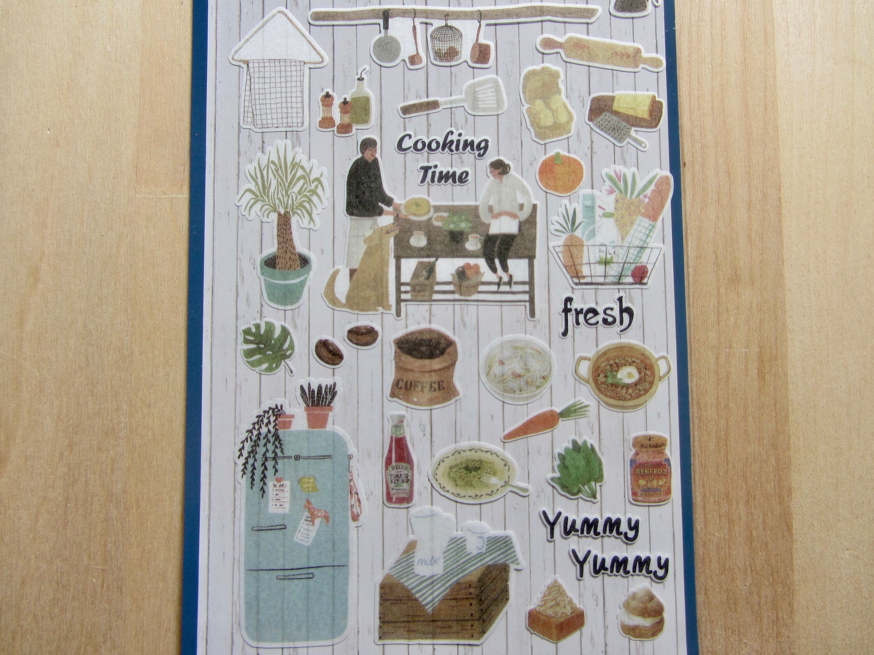 Kitchen Cooking Stickers, Home Every Day Doodle Stickers, Tea Coffee ...