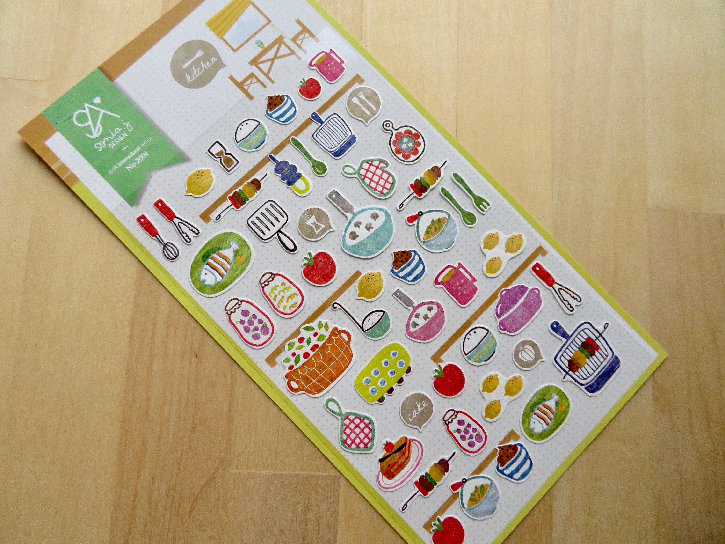 Sticker For Cooking Kitchen Cooking Stickers, Food Doodle Stickers, Cooking Planner ...