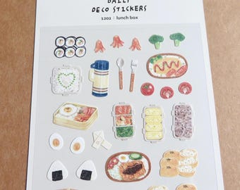 Stickers cuisine asiatique, boîte à lunch coréenne Suatelier 1202, cadeau pour gourmets