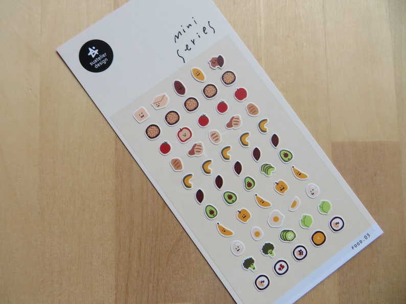 Tiny Fruit & Vegetable Stickers Journal Planner Scrapbooking Etsy